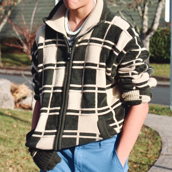 Men Vintage Cardigan Sweater Y2K - Picture 2 of 13